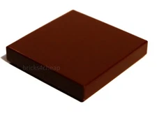 Lego 10x Reddish Brown Tile 2 x 2
