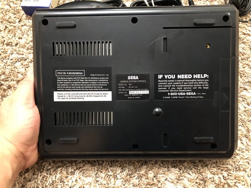 Consola original SEGA GENESIS MK-1601 sistema primer modelo y controladores OEM limpios5 - Imagen 8 de 17