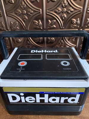 Vintage IGLOO DIEHARD Car Battery Ice Chest Pack Cooler Lunch