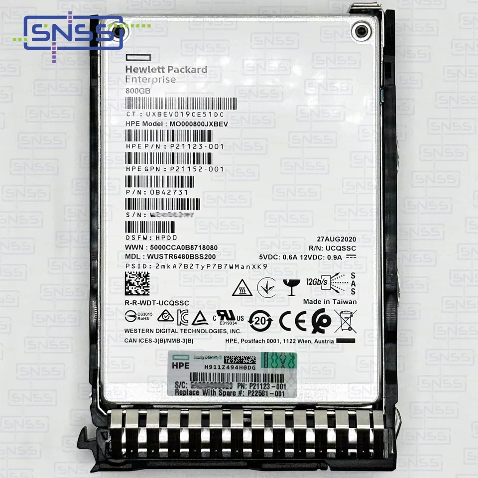 HPE 800GB SAS 12G 2.5" MIXED USE SC DS SSD 3DWPD P21131-B21 P22581 EX VAT £265 - Image 2 of 2