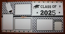 graduation scrapbook pages 2 each 12 x 12 handmade assembled pages Class of 2025