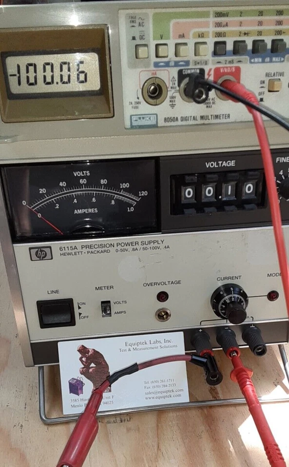 HP6115A Precision Lab Power supply 0-100VDC Imax=0.8A 10mV resolution Low noise - Image 2 of 4
