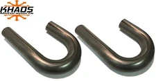 2.25" 2-1/4" 180 Degree Mandrel Bend 304 Stainless Steel Exhaust Tubing 2Pack SS
