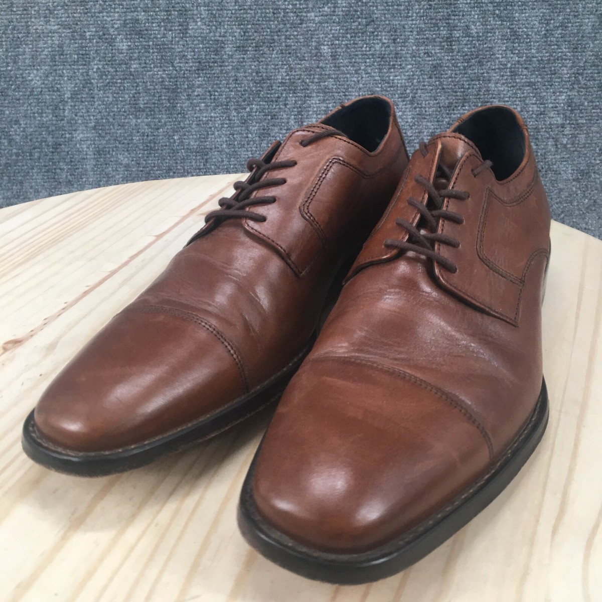 J Murphy by Johnston & Murphy Dress Shoes Mens 9.5M Oxford Brown