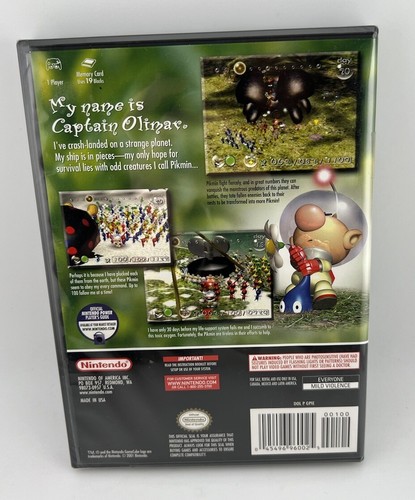 PIKMIN (Nintendo GameCube, 2001) FACTORY SEALED - Black Label Game - HTF! - Picture 2 of 7