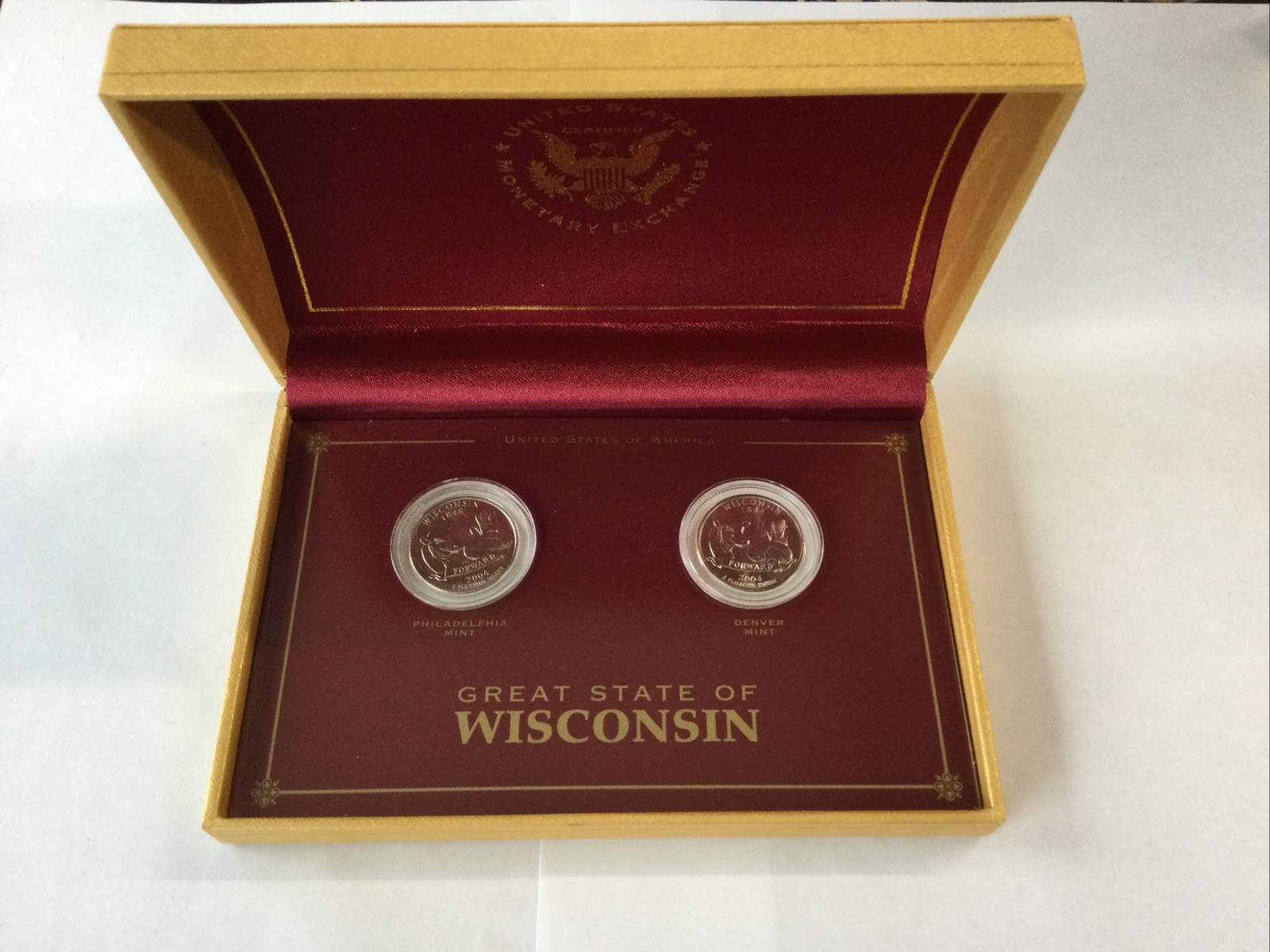Exchange Quarters From Wisconsin In Case eBay