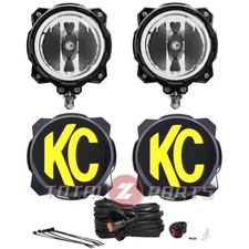 Kc Hilites Pro6 6-inch Led 20w Round Spot Beam Lights Pair W Harness Kc Hilites Pro6 6-inch Led 20w Round Spot Beam Lights Pair W Harness