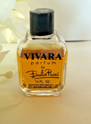 VINTAGE 80's*Vivara Parfum Emilio Pucci 1/2 FL OZ. Dab-On / Perfume .5 OZ POUCH