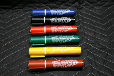 Marvy Uchida The Fabric Marker No 622 Set of 6 Used