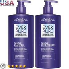 Sulfate Free Purple Toning Shampoo  Conditioner Set Color Treated Hair New