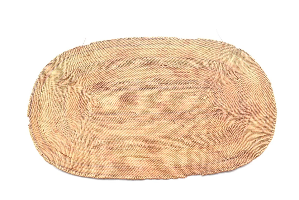 ATQ Native American Klamath Modoc Indian Flat Trivet Basket Gambling Mat VTG 12" - Image 4 of 4