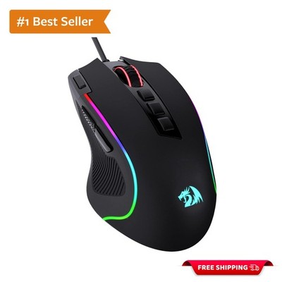 Advanced M612 Predator Wired Gaming Mouse: 8000 DPI & Rapid Fire Key Feature