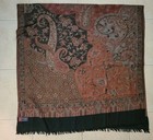 KASHMIRI 100% WOOL AARI SHAWL INDIA — photo 2