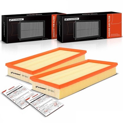 2-PC Engine Air Filter Compatible with Land Rover Discovery, LR4, Range Rover...