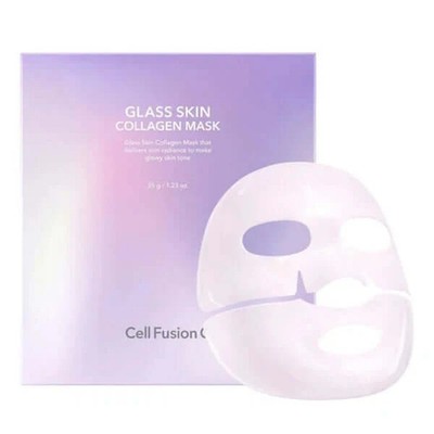 Cell Fusion C Glass Skin Collagen Mask - 1pack (5pcs)  K-beauty