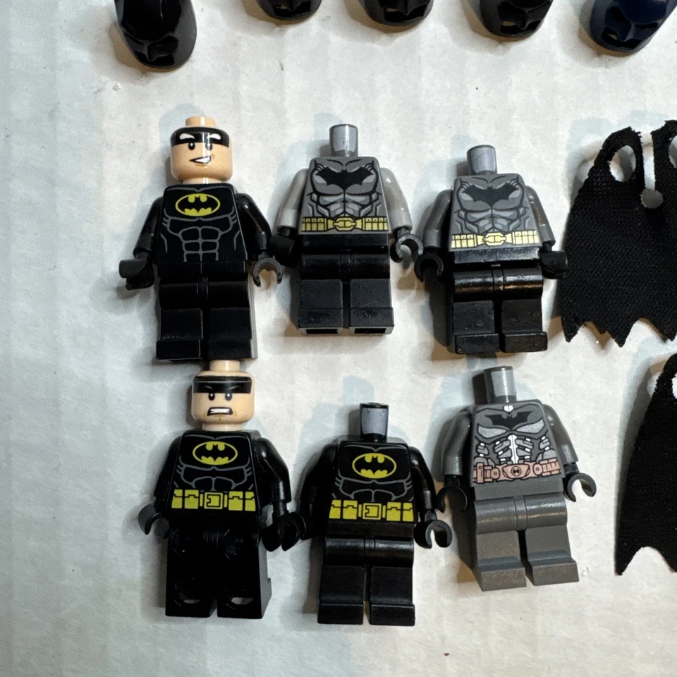 LEGO DC Lote de Minifiguras Batman Mini Figura Con Máscara Y Capa Superhéroe Lote 6 Foto 4 de 4