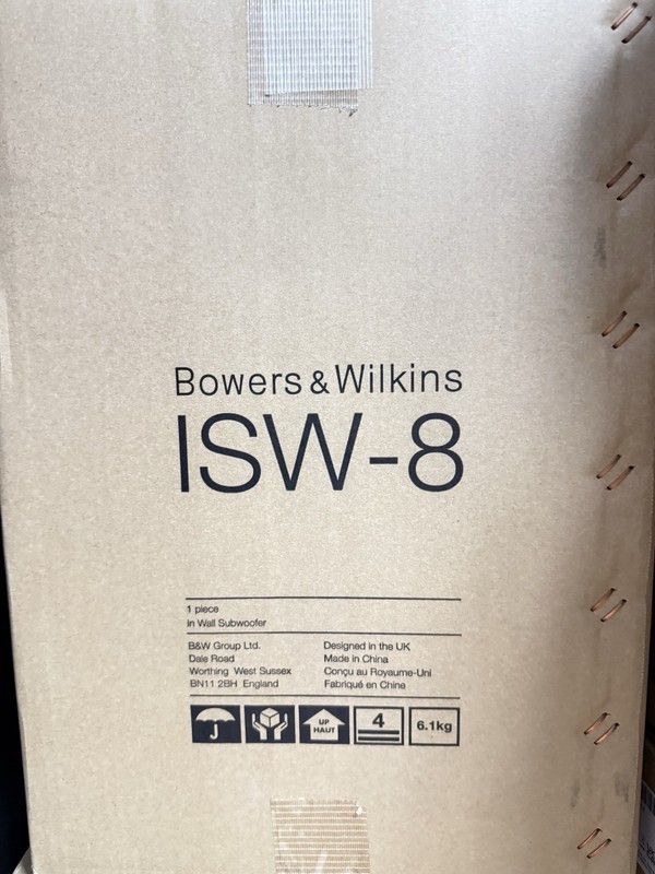 Bowers & Wilkins ISW-8 In Wall Subwoofer Speaker  No Enclosure