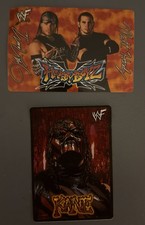 2x NEW Vending Machine Prism Sticker 2000 WWF Hardy Boyz Matt Jeff Hardy Kane