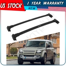 Roof Rack Cross Bar Luggage Cargo Carrier For 20-21 Land Rover Defender Aluminum