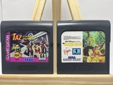 Sega Game Gear Platformer Lot The Jungle Book + Taz in Escape from Mars Untested