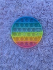 Push Pop Bubble It Silicone Sensory Fidget Rainbow Toy Stress Relief Game   