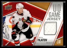 2011-12 Upper Deck Game Jerseys Nikita Filatov Ottawa Senators #GJ-NF