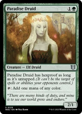 Paradise Druid 129 MTG Commander WOC Uncommon NP