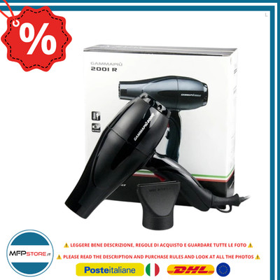 Gamma+ 200 IR Professioneller Haartrockner 2200W Schwarz 3 Stufen