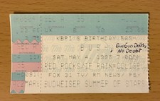 1996 BUSH / GOO GOO DOLLS / NO DOUBT RED ROCKS CO. CONCERT TICKET STUB  16 STONE