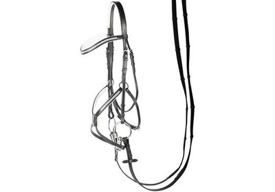 % Harry´s Horse Trense Crystal schwarz/weiß mexikanisches Reith. UVP  69,95  %