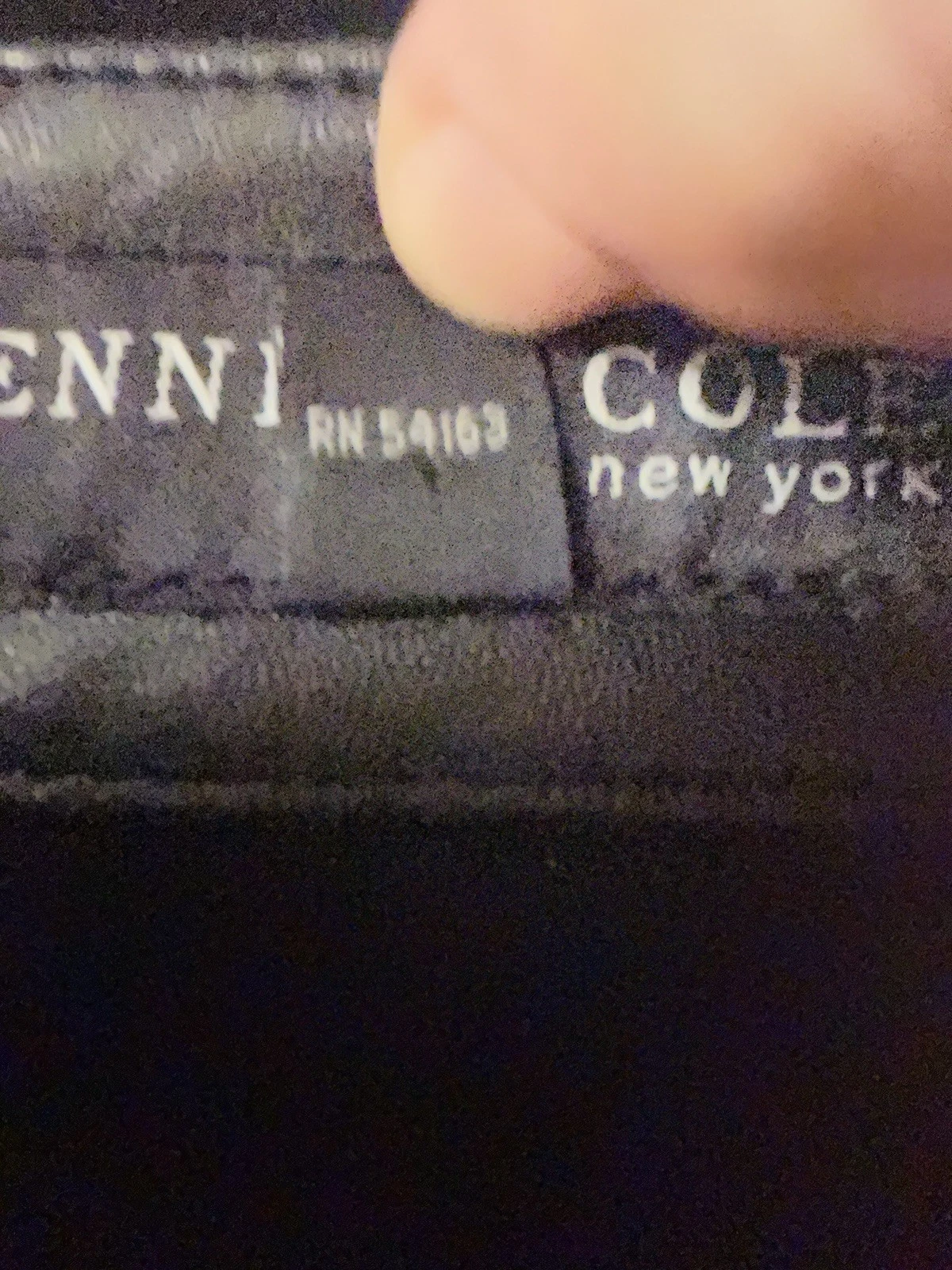 Vintage Kenneth Cole New York Jacket Mens Large Black Genuine Leather Full Zip - product detail image 2