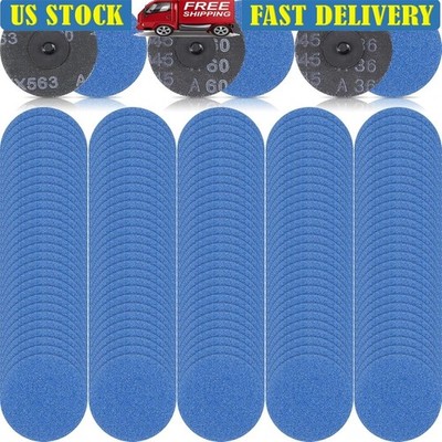 300 Pcs 3 Inch Sanding Discs Quick Change Zirconia Grits Die Grinder Polishing