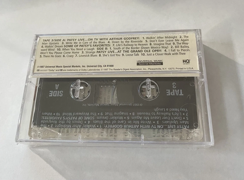 NEW SEALED! The Legendary Patsy Cline Her Greatest Hits Cassette Tape 3 New - Image 4 of 4