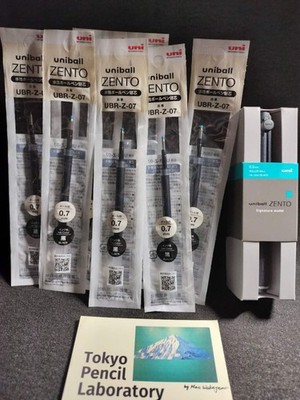 DDP】Uniball ZENTO Signature model 0.5mm Black with 7 Refill black 
