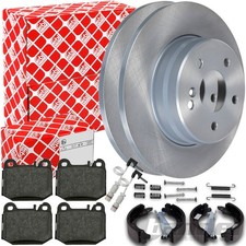 FEBI BREMSSCHEIBEN + BELÄGE + HANDBREMSE HINTEN für MERCEDES M-KLASSE ML W163