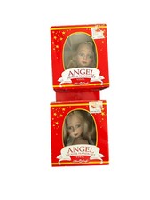 Angel Doll Head in Box Fibre Craft 1991 For making Tree Topper Vintage lot of 2