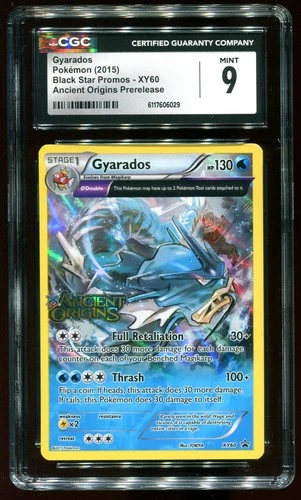 CGC 9 Gyarados Prerelease Holo Ancient Origins Promo 2015 Pokemon Card #XY60