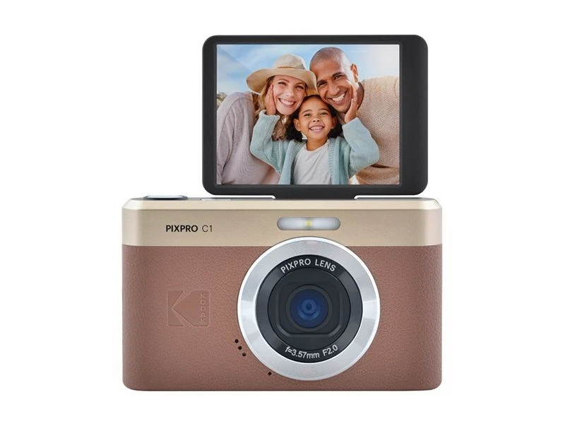 Kodak PIXPRO C1 13MP 4x Zoom Compact Camera - Brown - Image 3 of 4