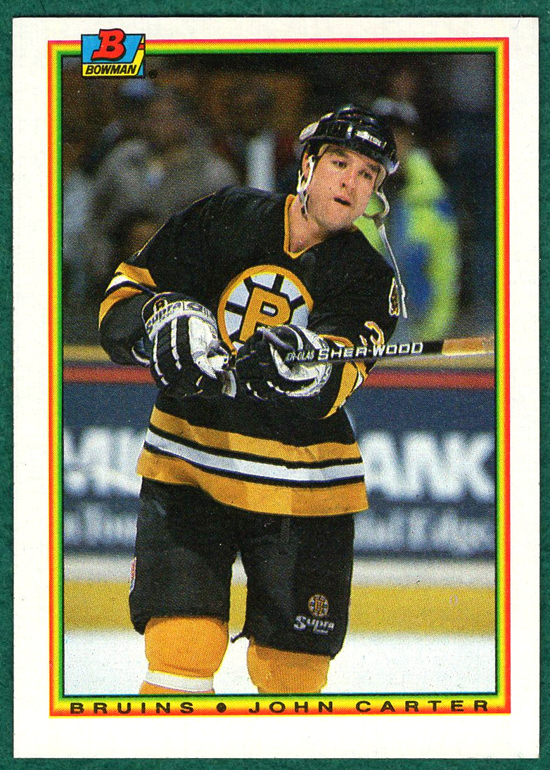 John Carter - 1990-91 Bowman #39 - Boston Bruins Hockey Card