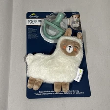 Itzy Ritzy Pacifier & Sweetie Plush Llama New Sealed