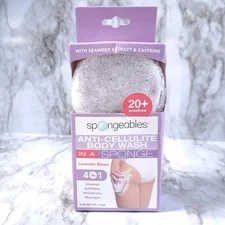 1 PACK (4oz) Spongeables Anti-Cellulite Body Wash 20+ Washes in a sponge 4 in 1