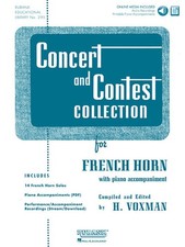Concert and Contest Collection for French Horn: Solo Part W/CD (English) Hardcov