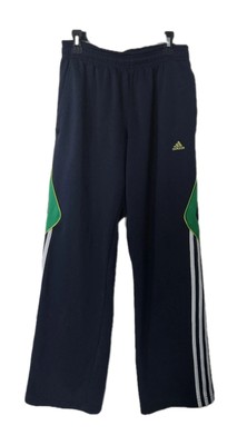 Adidas Climacool Track Pants Men s Small Navy Blue Green Athletic Joggers