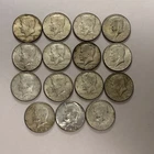 1965-1969 Kennedy Half Dollar Coins In Circulated Condition Lot Of 15 40% Silver