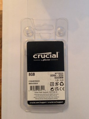 Crucial 8GB 1Rx8 DDR4-3200 SO DIMM | CT8G4SFS832A 3200Mhz Notebook 260pin -bulk-