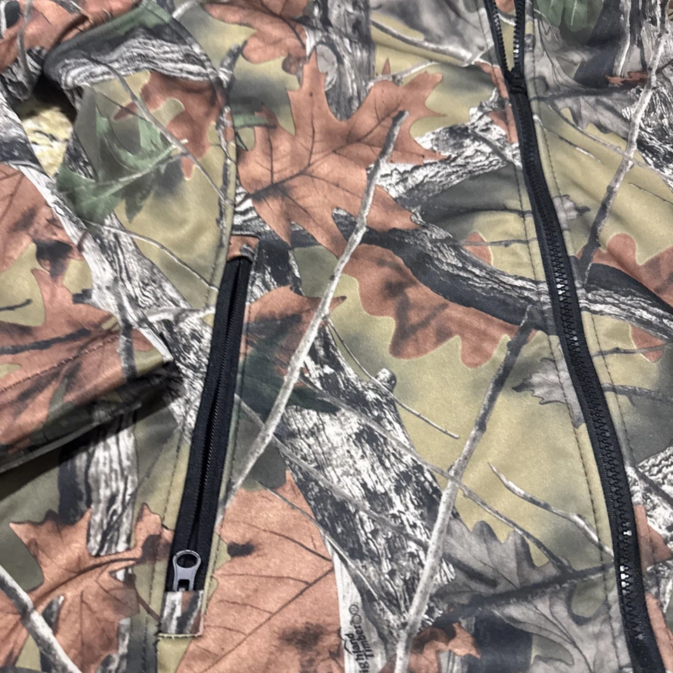 Trail Crest Camouflage Hunting Jacket XL Realtree Style Full Zip Hooded Cpix - Image 2 of 4