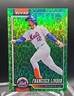 2026 Topps Series 1 Francisco Lindor Green Holiday Foil #123- Mets