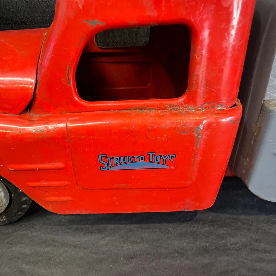 Structo U.S.A. vintage años 40 Camión de basura City of Toyland de acero prensado Foto 4 de 4