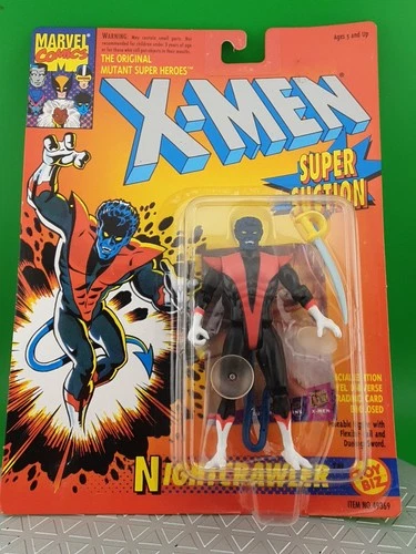 Vintage 1993 X-Men Nightcrawler Action Figure – ToyBiz Super Suction – Sealed