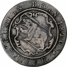 [#1307823] Swiss Cantons, Bern, 1 Batz, 1826, Bern, Billon, VF, KM:19
